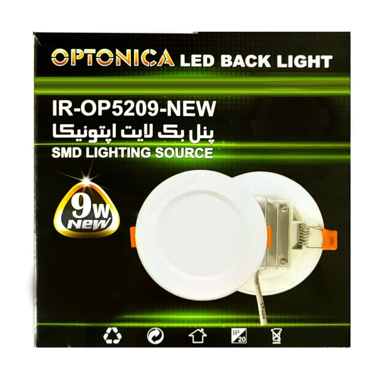 پنل هالوژن 9 وات اپتونیکا کد 5209N