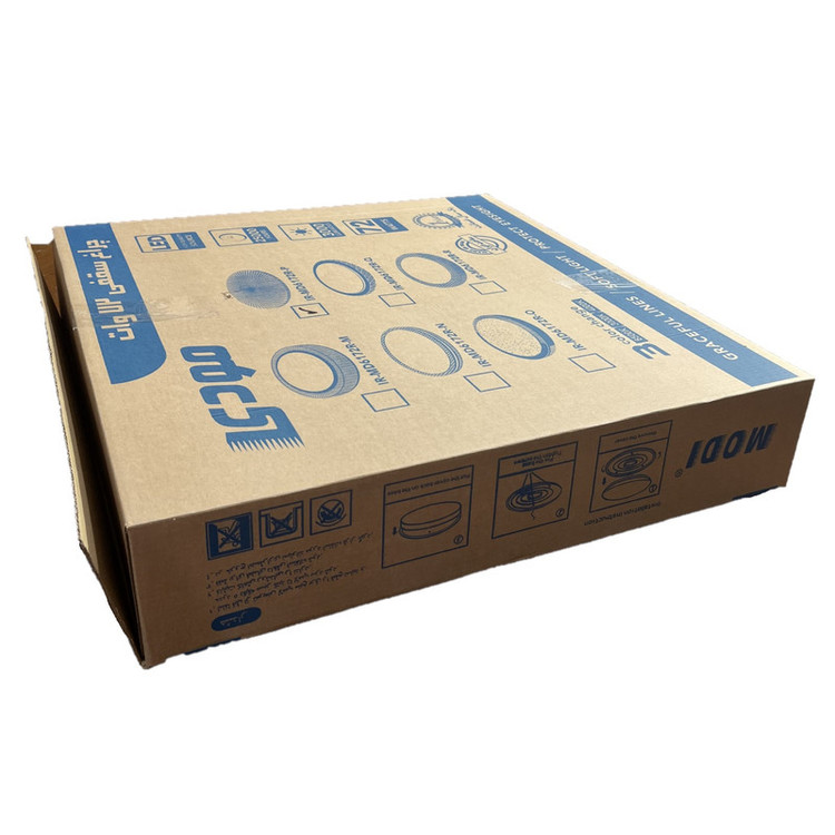 چراغ سقفی 72 وات مودی مدل گرد طرح آیینهکاری شده کد IR-MD6172R-R