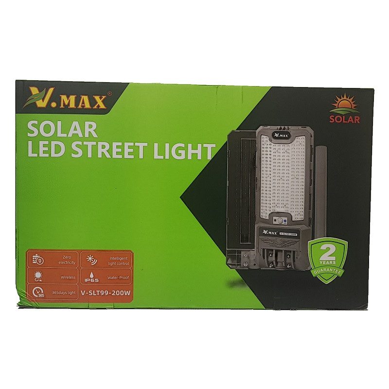 چراغ خیابانی خورشیدی 200 وات ویمکس مدل IR-V82200 V-SLT99-200-W