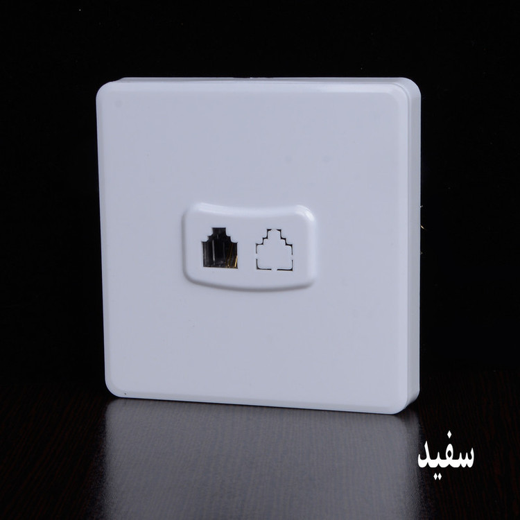 پریز تلفن خیام الکتریک مدل لوکس کد KH873