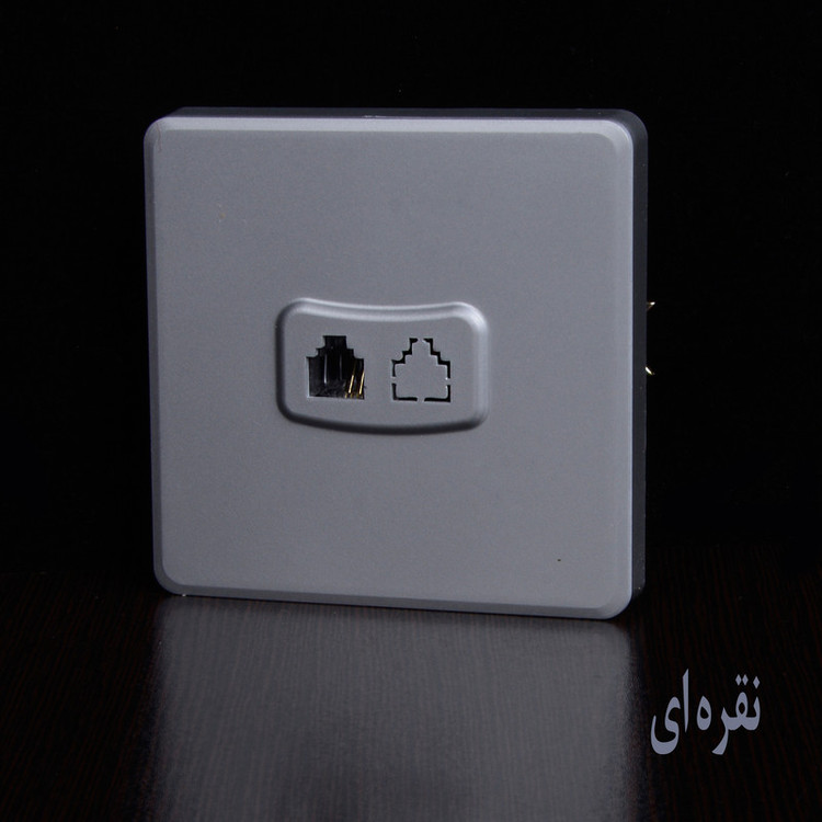 پریز تلفن خیام الکتریک مدل لوکس کد KH873
