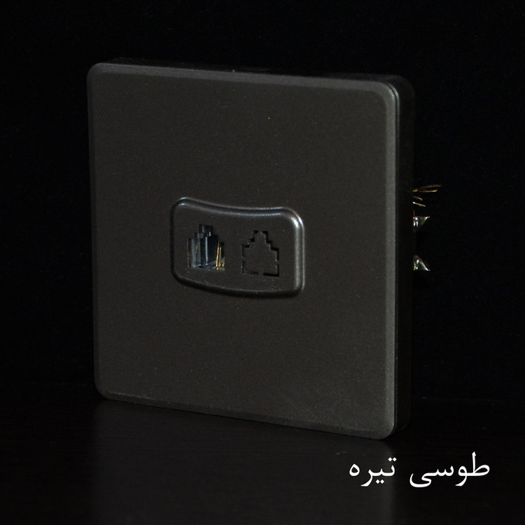 پریز تلفن خیام الکتریک مدل لوکس کد KH873