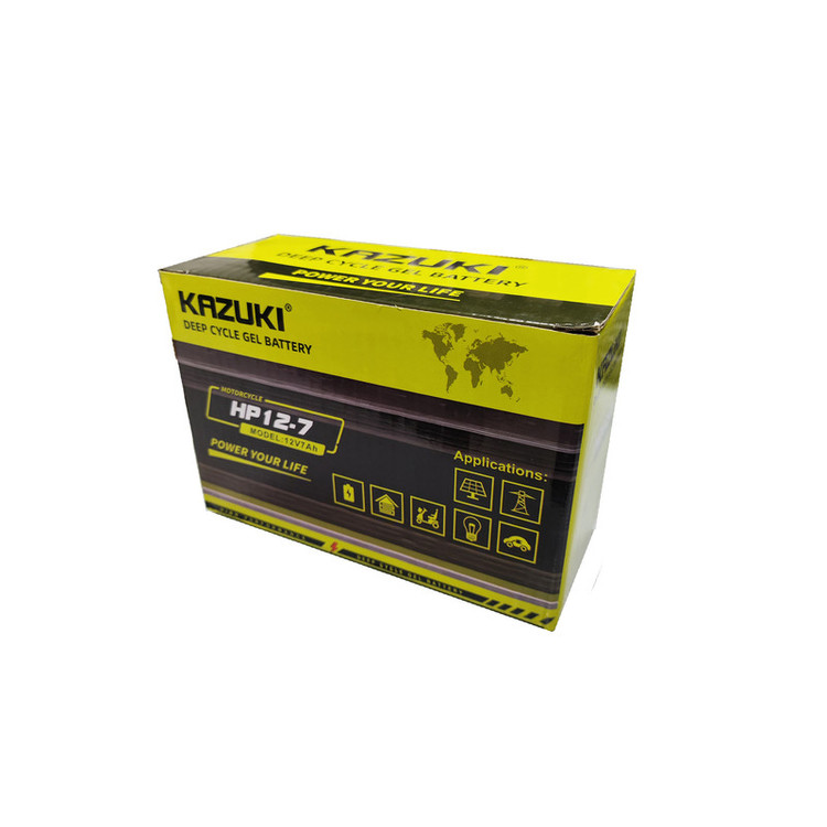 باتری UPS با ولتاژ 12 ولت و شدت جریان 7 آمپرساعت کازوکی مدل HP12-7ups