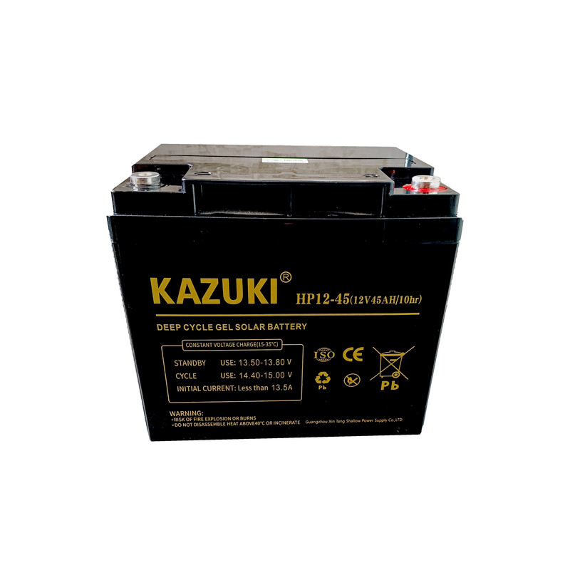 باتری UPS با ولتاژ 12 ولت و شدت جریان 45 آمپرساعت کازوکی مدل HP12-45 GEL